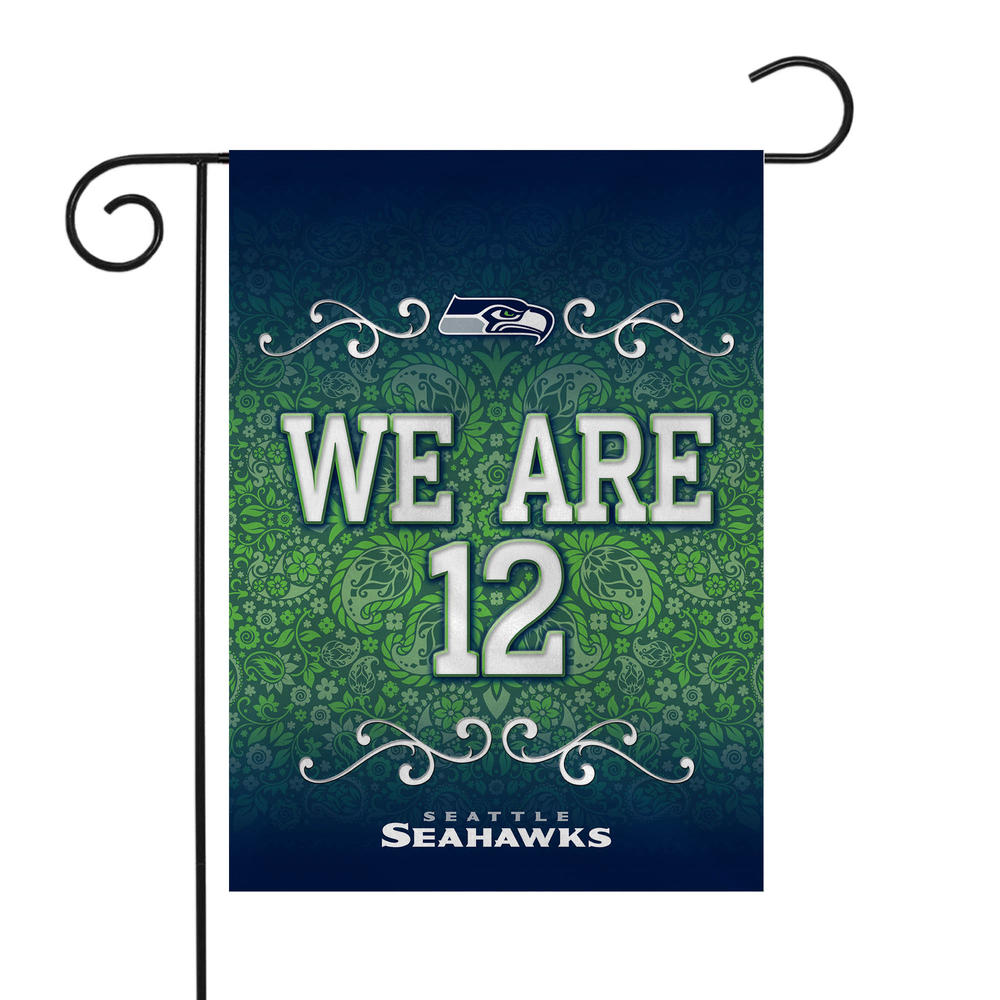 Rico Industries NFL Football Seattle Seahawks We Are 12 Double Sided Garden Flag