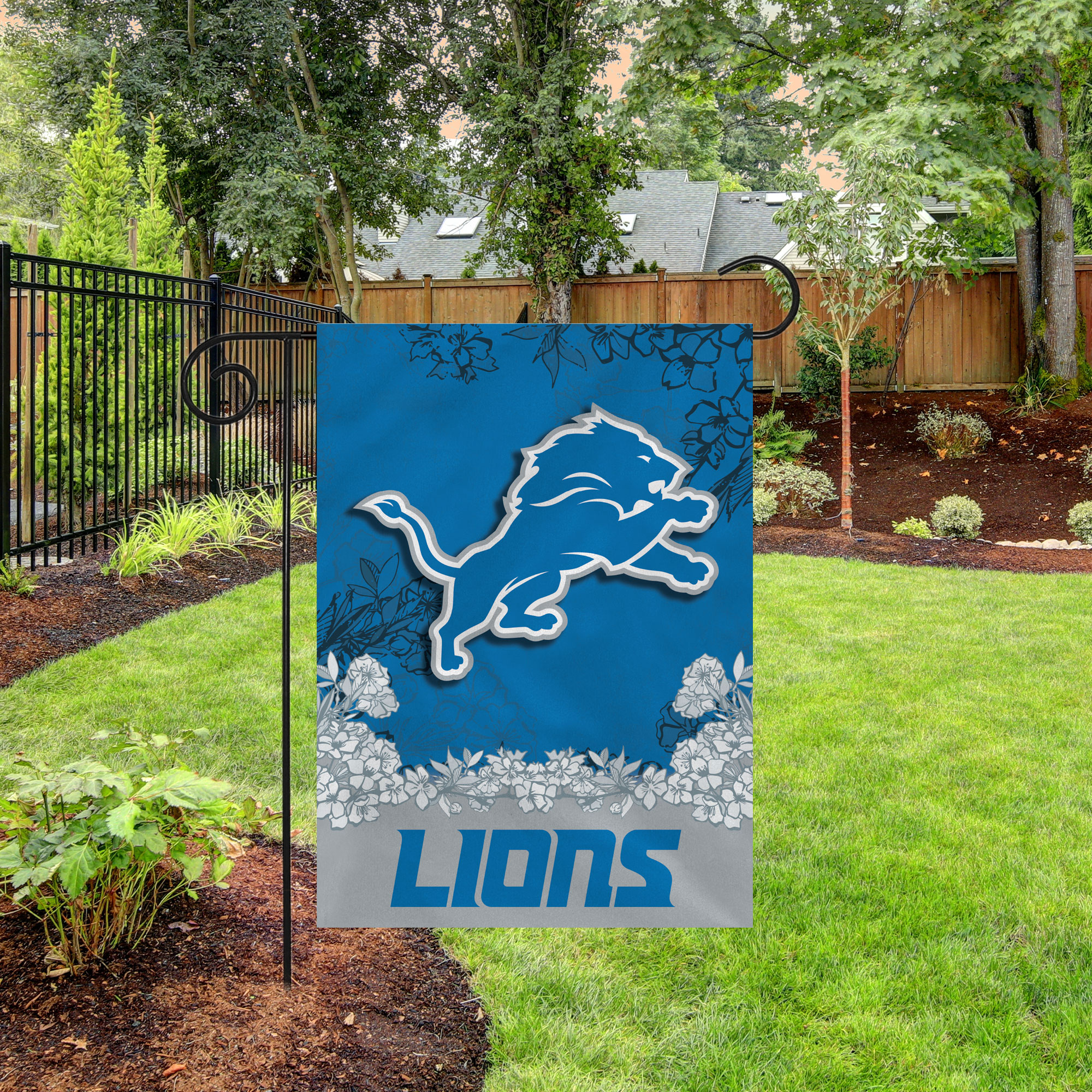 Rico Industries NFL Football Detroit Lions Primary Double Sided Garden Flag