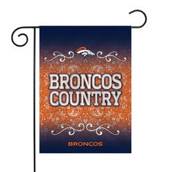 Rico Industries NFL Football Denver Broncos "Broncos Country" Double Sided Garden Flag