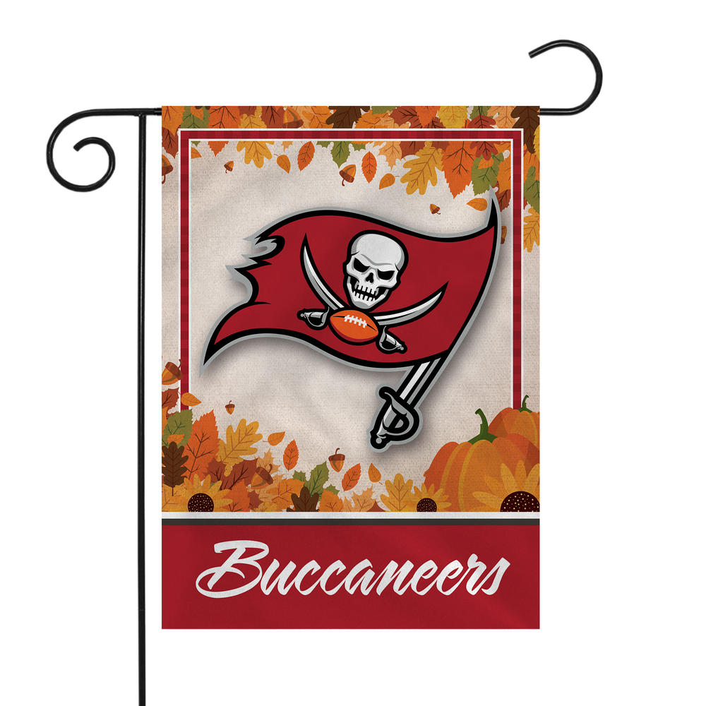 Rico Industries NFL Football Tampa Bay Buccaneers Fall/Harvest Double Sided Garden Flag