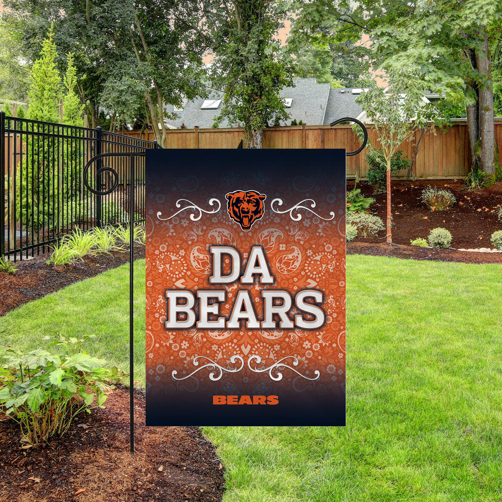 Rico Industries NFL Football Chicago Bears "Da Bears" Double Sided Garden Flag