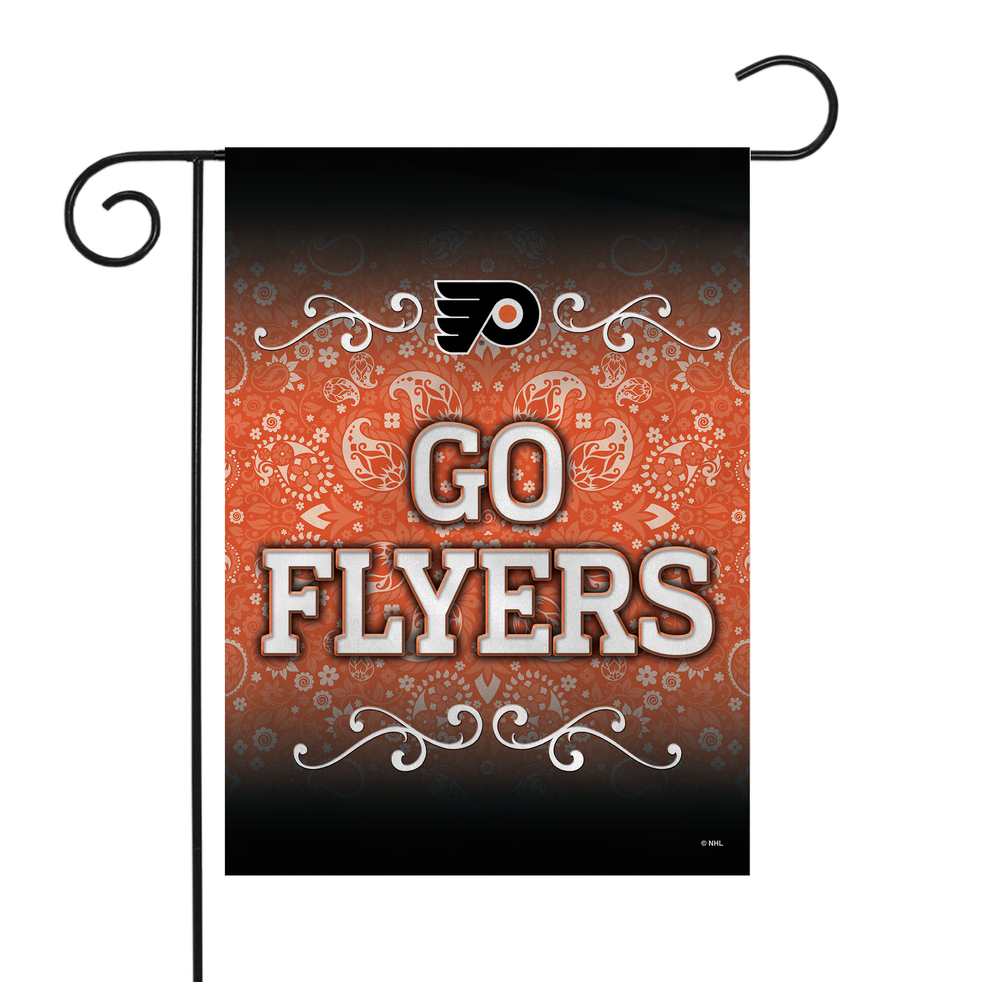 Rico Industries NHL Hockey Philadelphia Flyers Go Flyers Double Sided Garden Flag