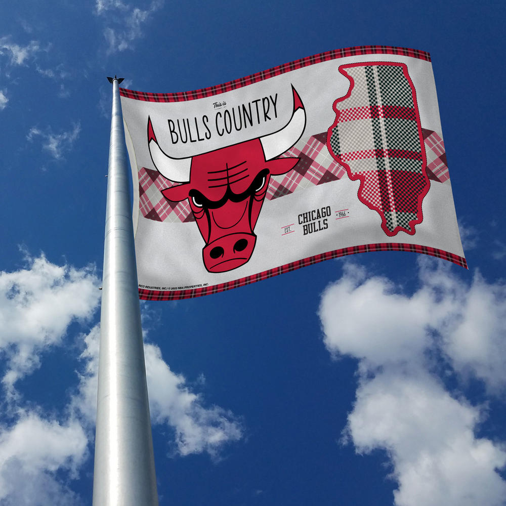 Rico Industries NBA Basketball Chicago Bulls This is Bulls Country 3' x 5' Banner Flag