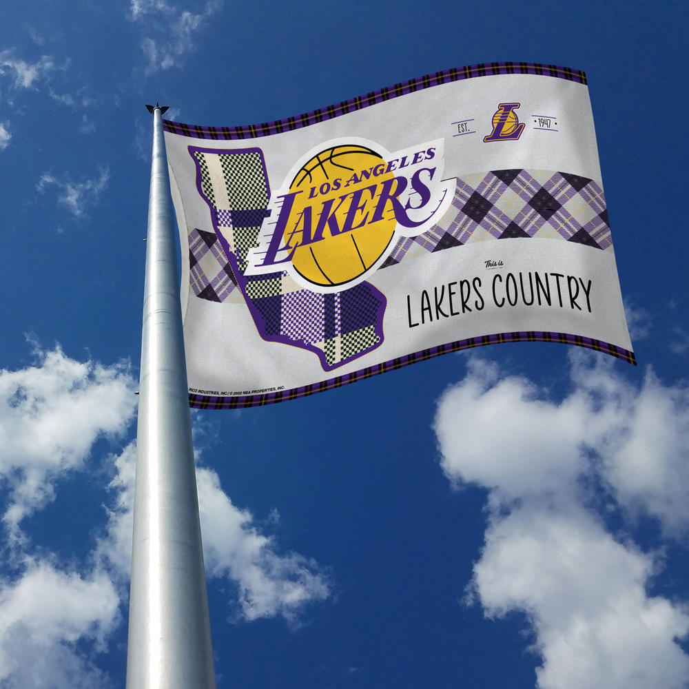 Rico Industries NBA Basketball Los Angeles Lakers This is Lakers Country 3' x 5' Banner Flag