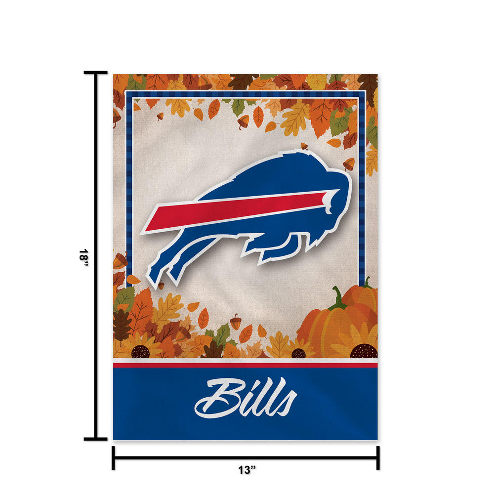 Rico Industries NFL Football Buffalo Bills Fall/Harvest Double Sided Garden Flag