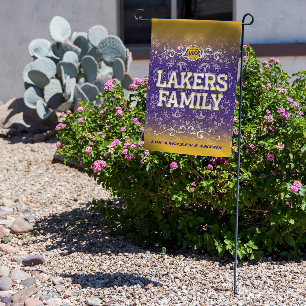 Rico Industries NBA Basketball Los Angeles Lakers "Lakers Family" Double Sided Garden Flag