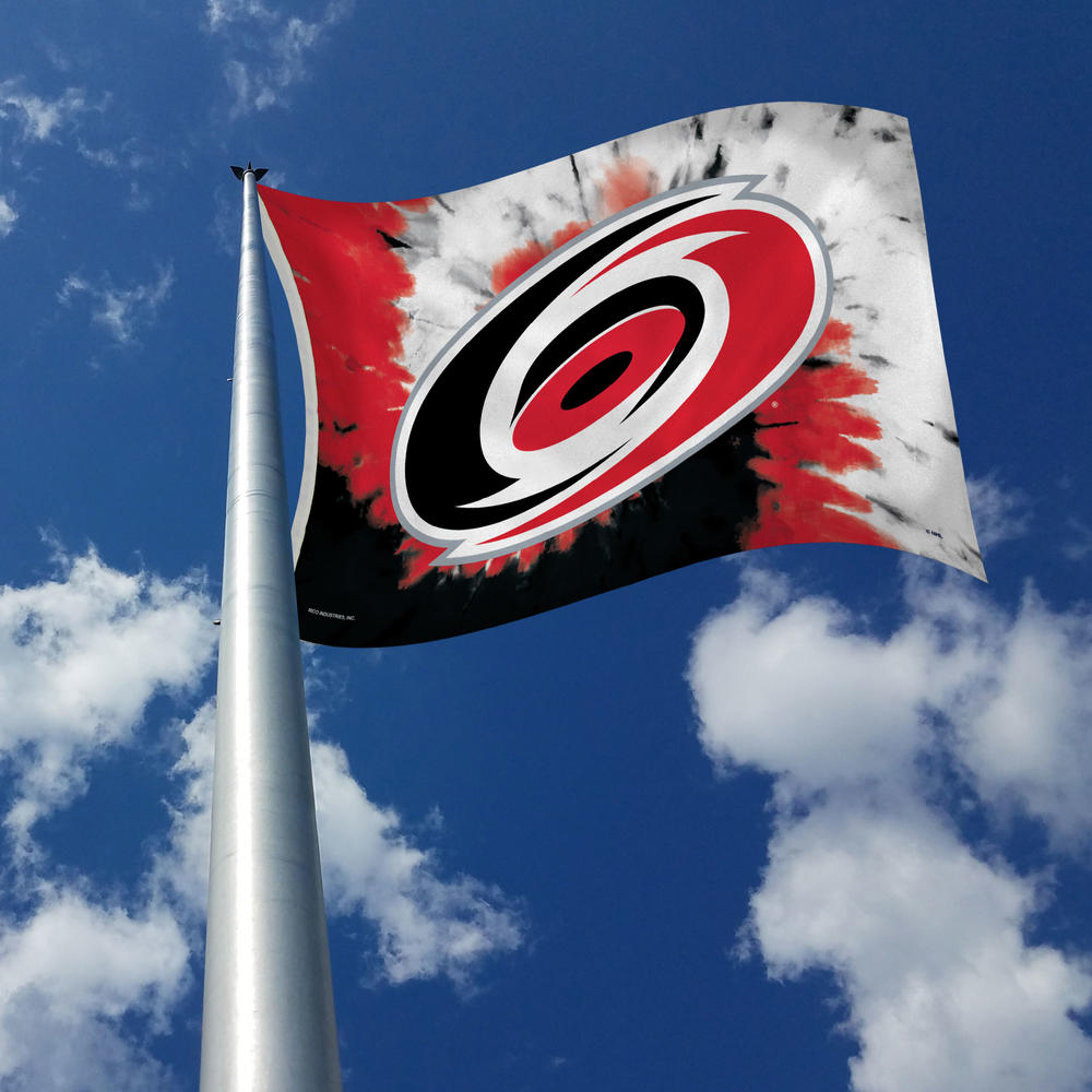 Rico Industries NHL Hockey Carolina Hurricanes Tie Dye 3' x 5' Banner Flag