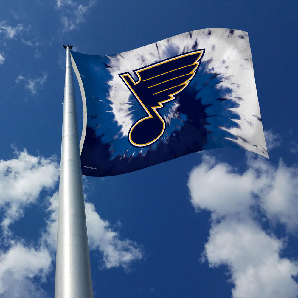 Rico Industries NHL Hockey St. Louis Blues Tie-Dye 3' x 5' Banner Flag