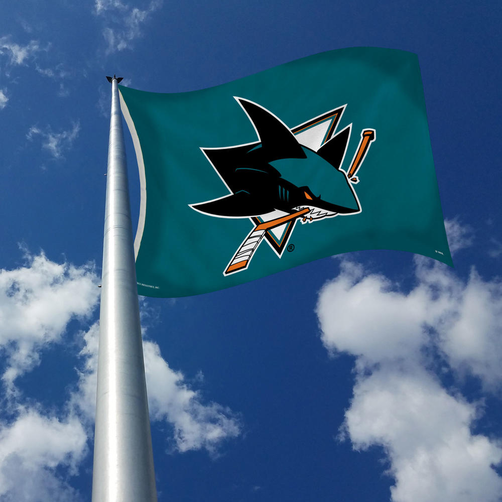 Rico Industries NHL Hockey San Jose Sharks Standard 3' x 5' Banner Flag