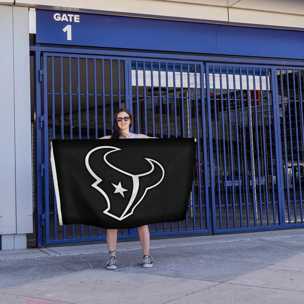 Rico Industries NFL Football Houston Texans Carbon Fiber 3' x 5' Banner Flag