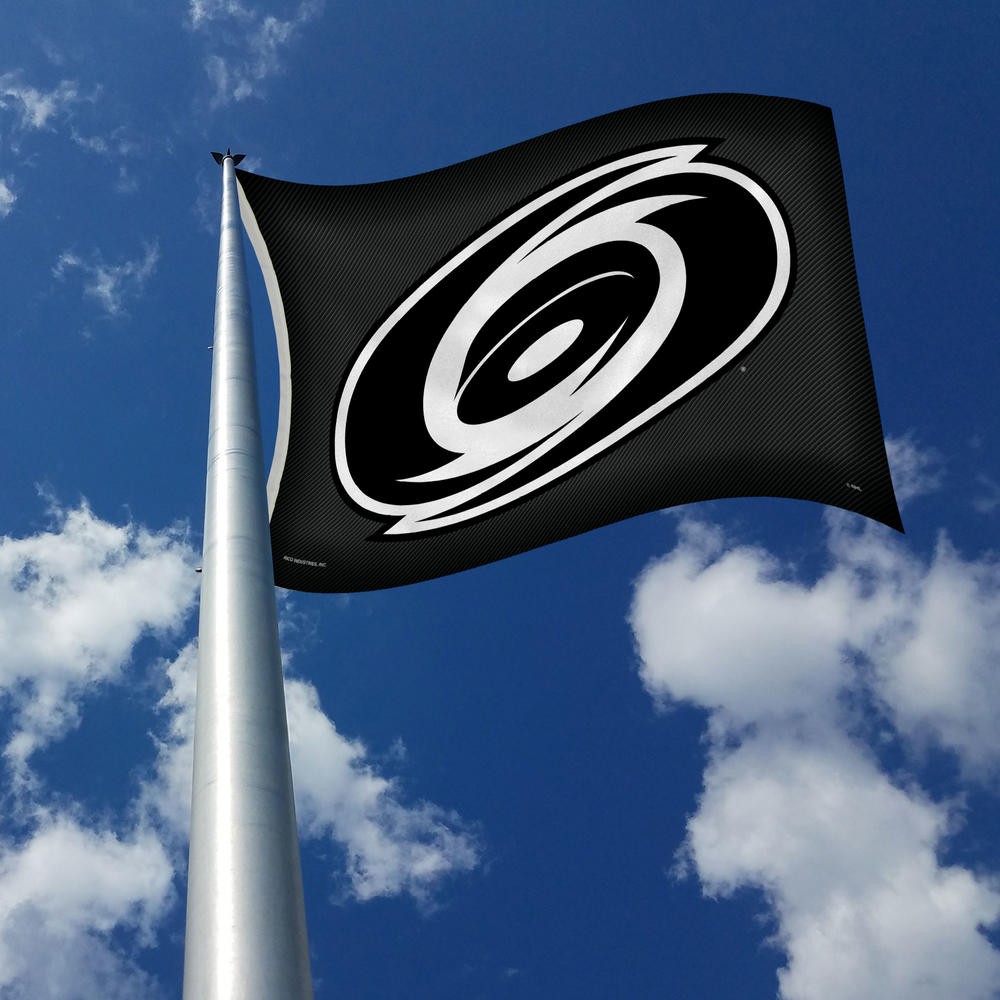 Rico Industries NHL Hockey Carolina Hurricanes Carbon Fiber 3' x 5' Banner Flag