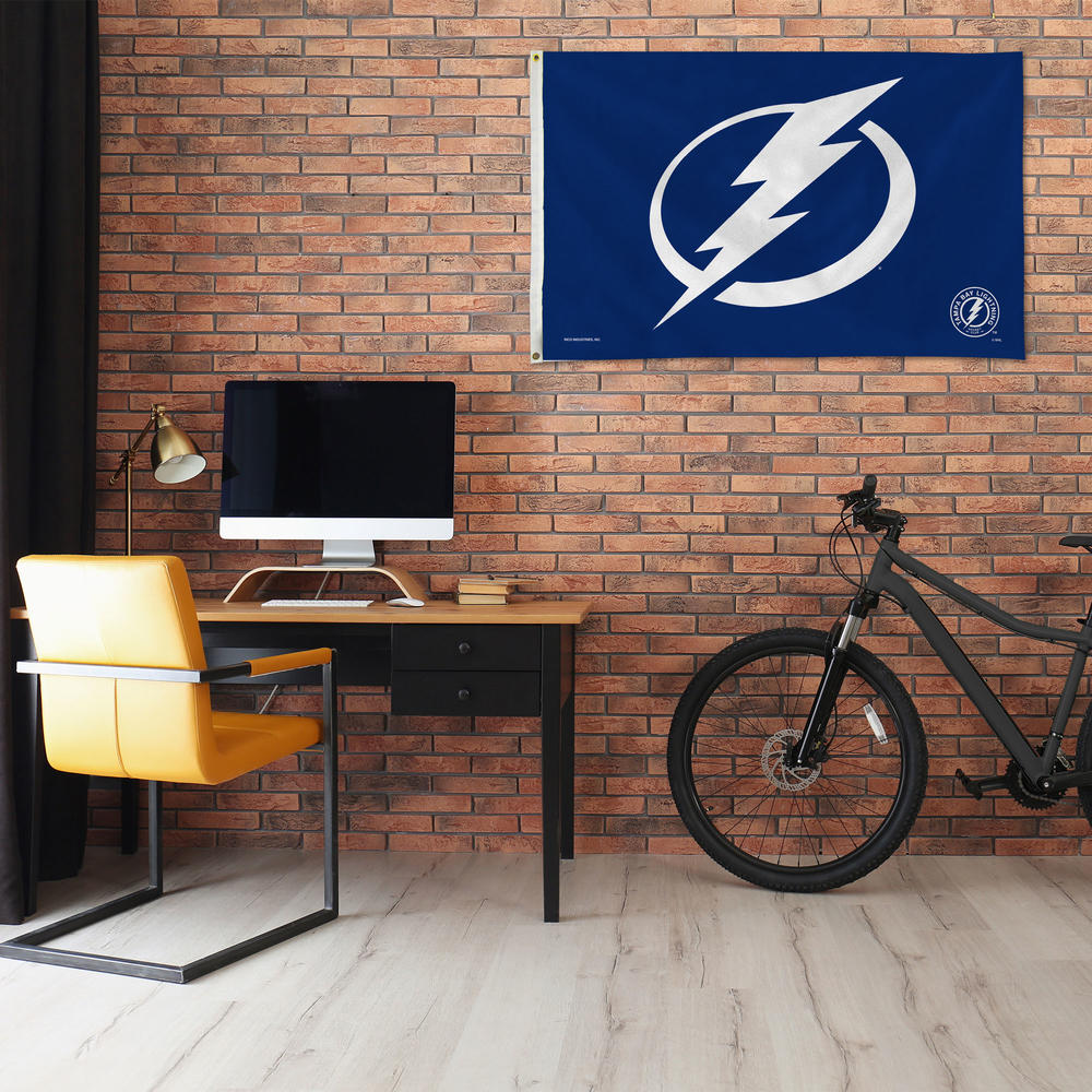 Rico Industries NHL Hockey Tampa Bay Lightning Blue 3' x 5' Banner Flag