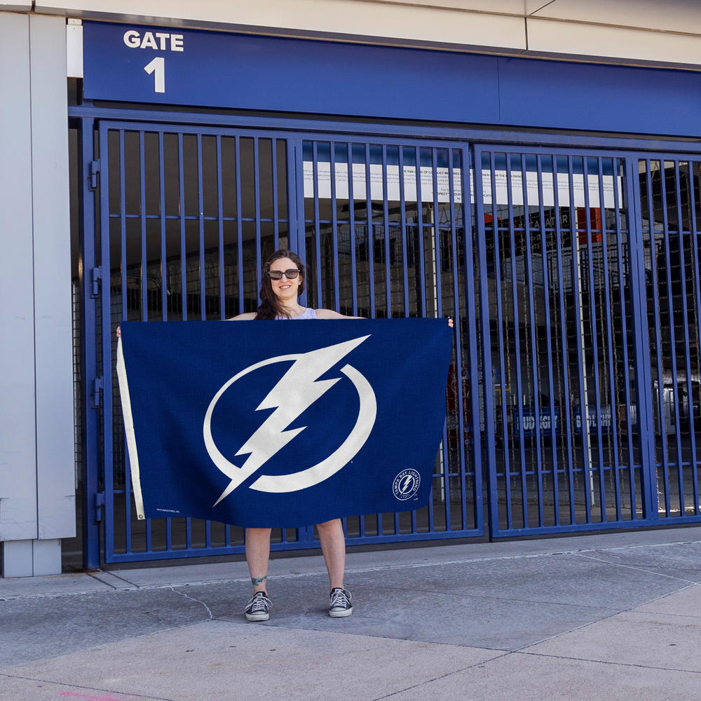 Rico Industries NHL Hockey Tampa Bay Lightning Blue 3' x 5' Banner Flag
