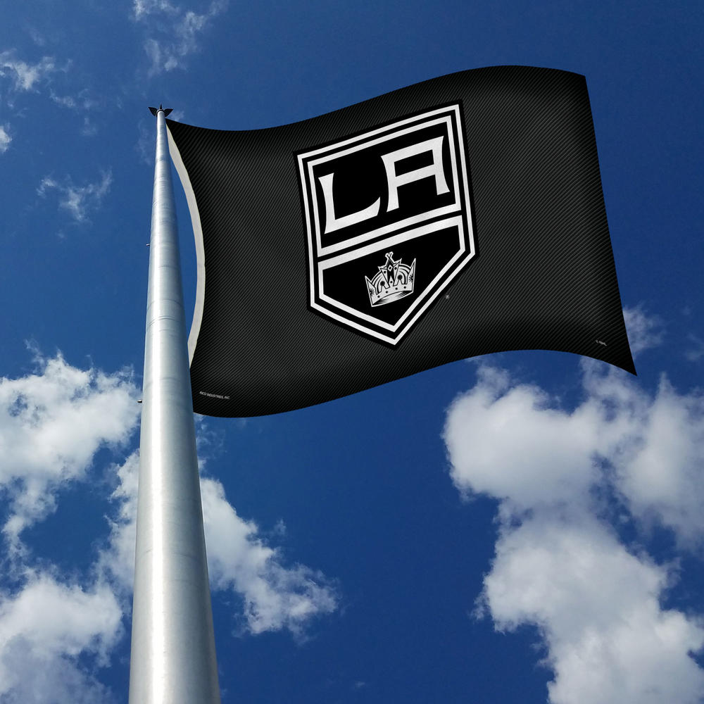 Rico Industries NHL Hockey Los Angeles Kings Carbon Fiber 3' x 5' Banner Flag
