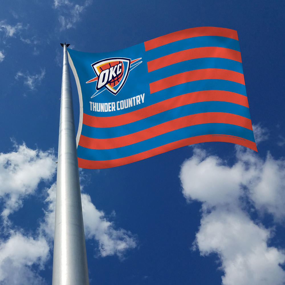 Rico Industries NBA Basketball Oklahoma City Thunder Country 3' x 5' Banner Flag