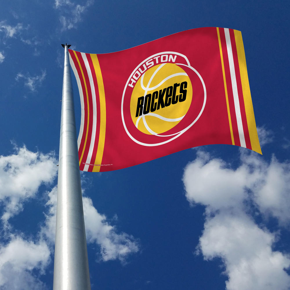 Rico Industries NBA Basketball Houston Rockets Retro 3' x 5' Banner Flag