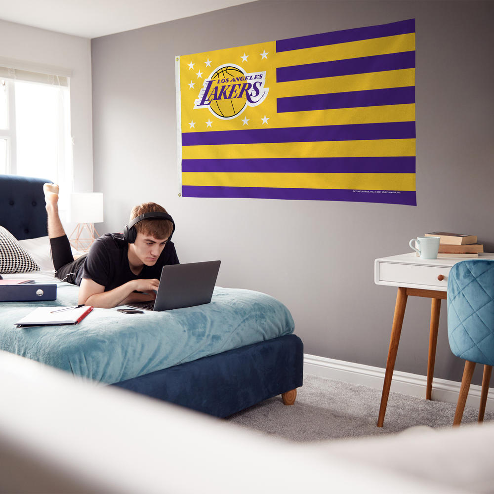 Rico NBA Rico Industries Los Angeles Lakers Exclusive 3' x 5' Banner Flag