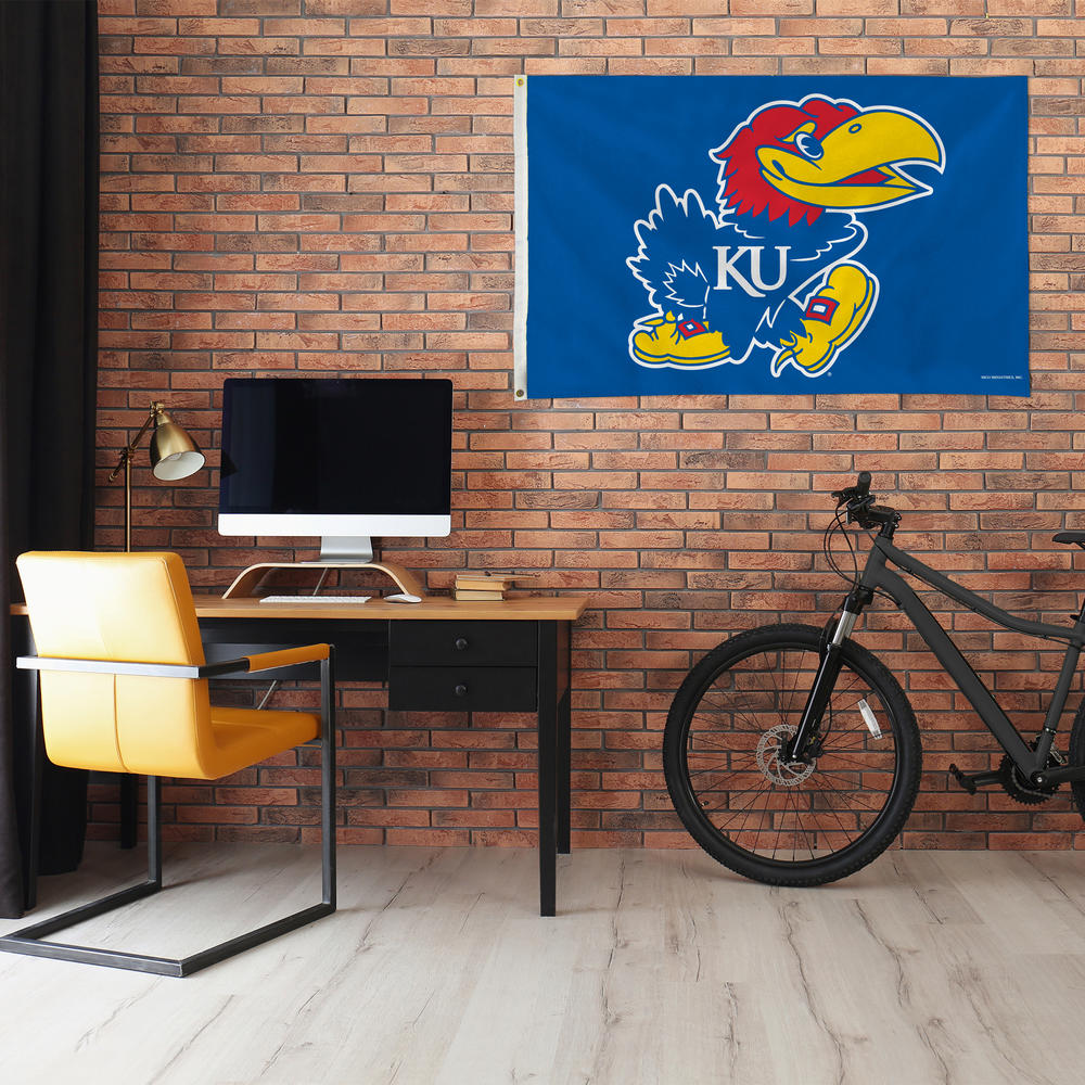 Rico Industries NCAA  Kansas Jayhawks Standard 3' x 5' Banner Flag