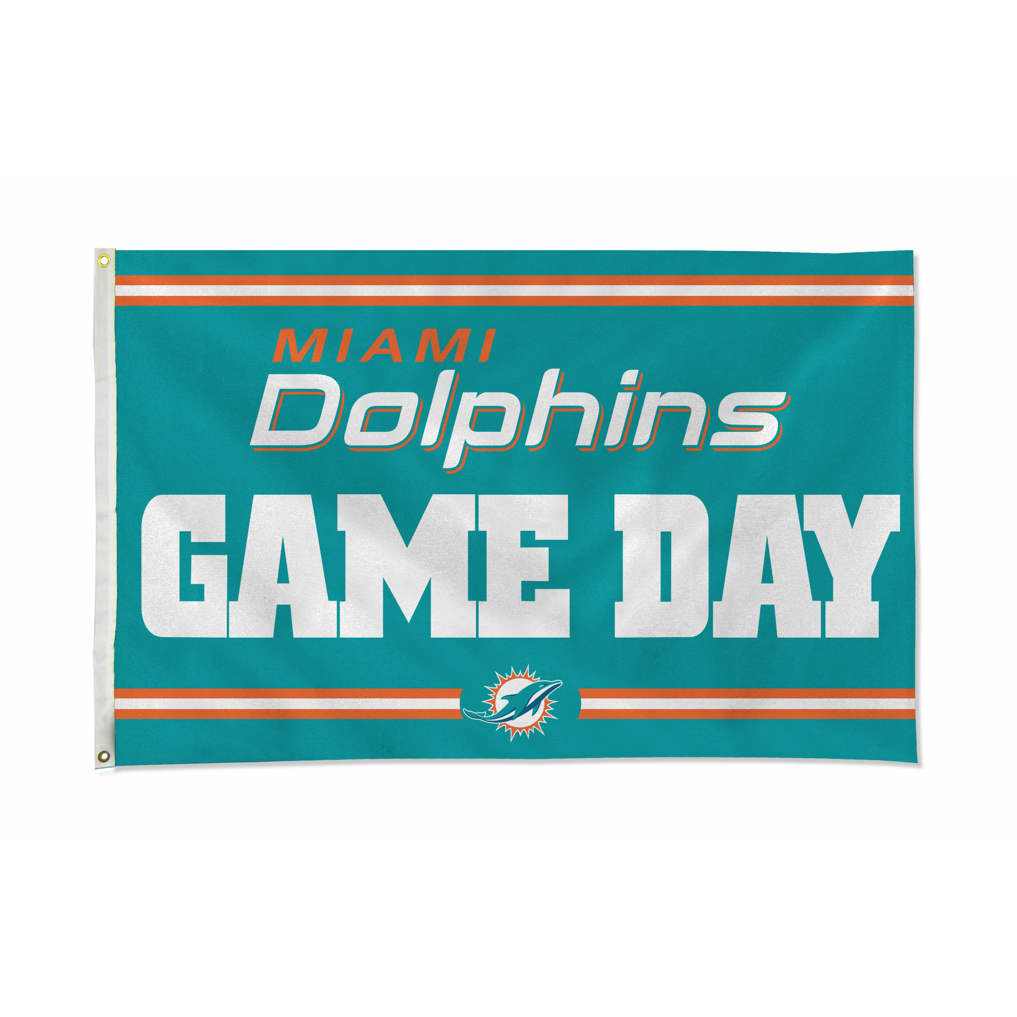 Rico Industries NFL Football Miami Dolphins Game Day 3' x 5' Banner Flag