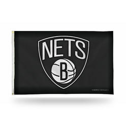 Rico NBA Rico Industries Brooklyn Nets Carbon Fiber 3' x 5' Banner Flag