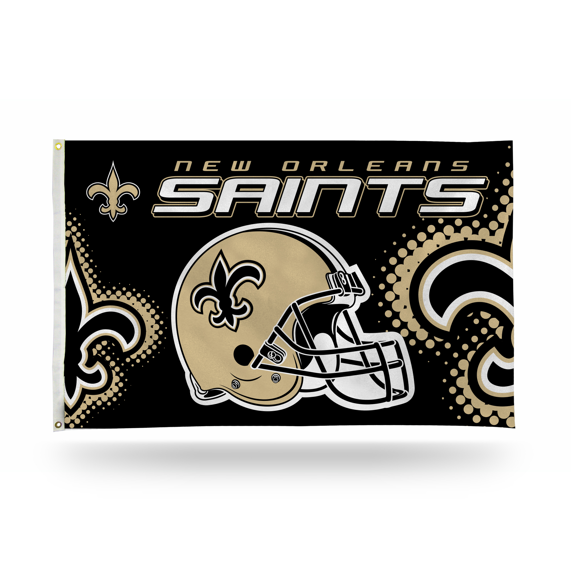 Rico NFL Rico Industries New Orleans Saints Helmet 3' x 5' Banner Flag
