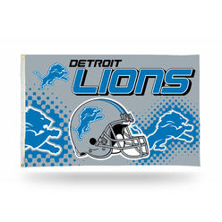 Rico NFL Rico Industries Detroit Lions Helmet 3' x 5' Banner Flag