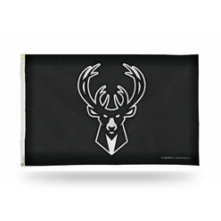 Rico NBA Rico Industries Milwaukee Bucks Carbon Fiber 3' x 5' Banner Flag