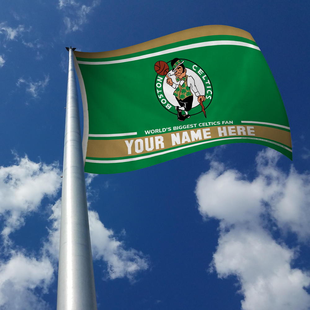 Rico Industries NBA Basketball Boston Celtics  Personalized 3' x 5' Banner Flag