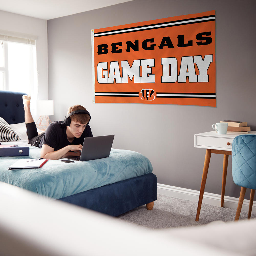 Rico Industries NFL Football Cincinnati Bengals Game Day 3' x 5' Banner Flag