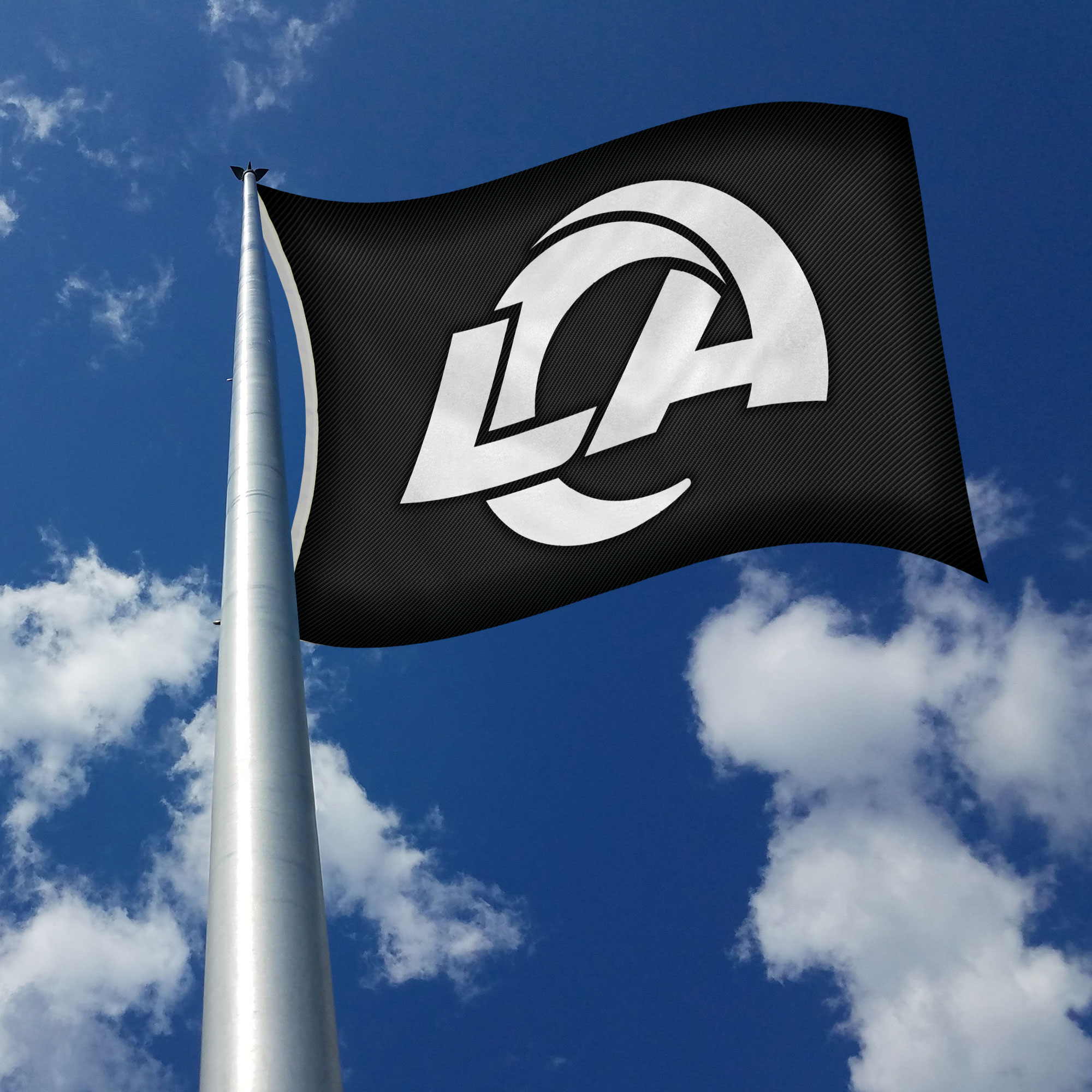 Rico Industries NFL Football Los Angeles Rams Carbon Fiber 3' x 5' Banner Flag