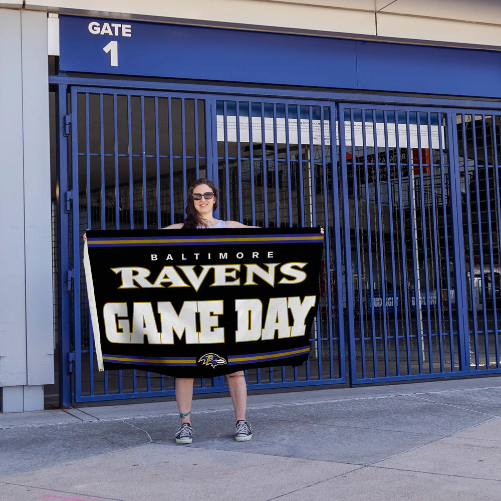Rico Industries NFL Football Baltimore Ravens Game Day 3' x 5' Banner Flag