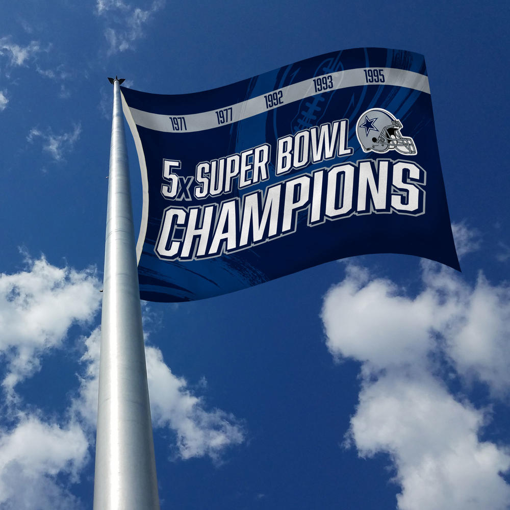 Rico Industries NFL Football Dallas Cowboys Multi Champ 3' x 5' Banner Flag