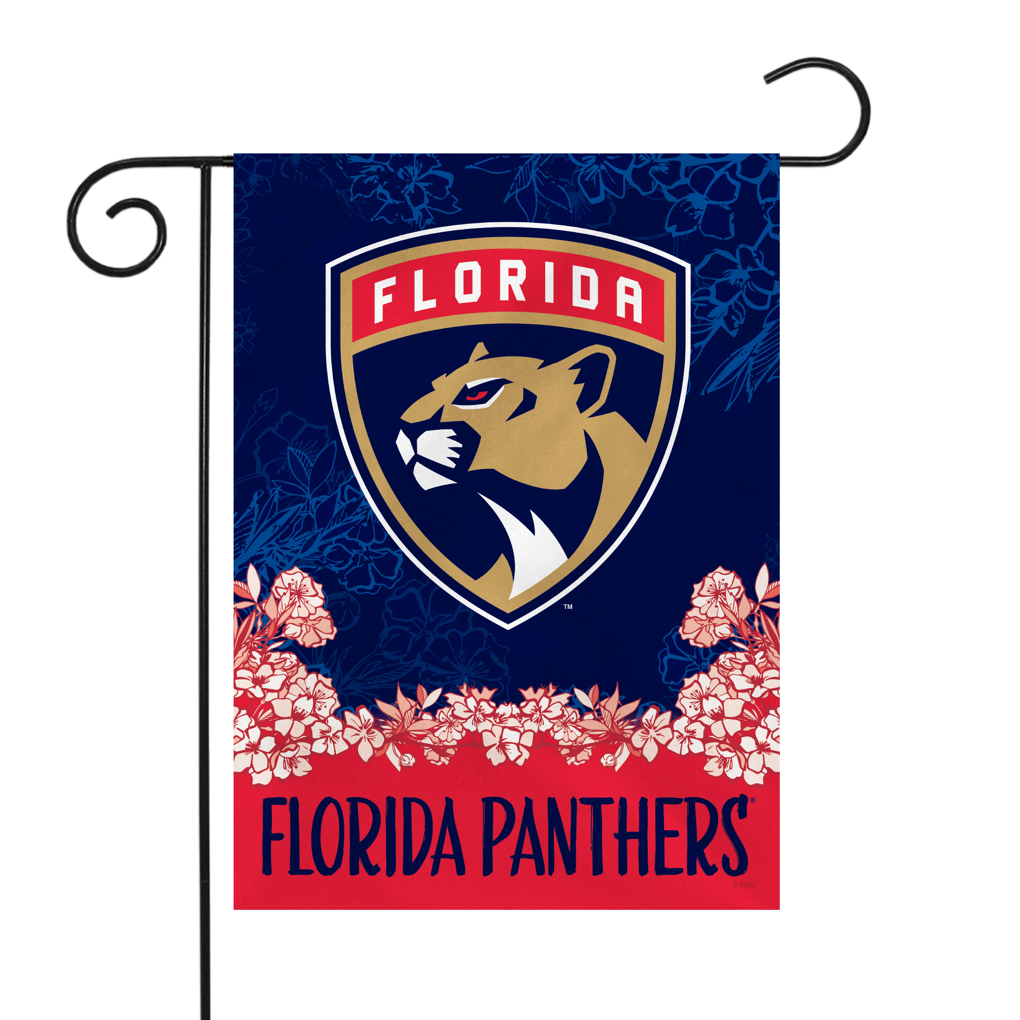 Rico NHL Hockey Florida Panthers Primary Double Sided Garden Flag