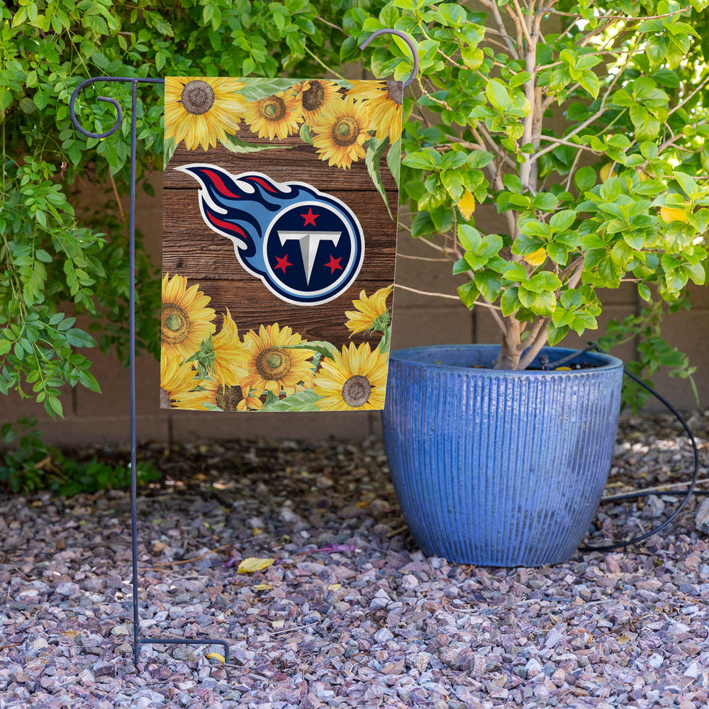 Rico Industries NFL Football Tennessee Titans Sunflower Spring Double Sided Garden Flag