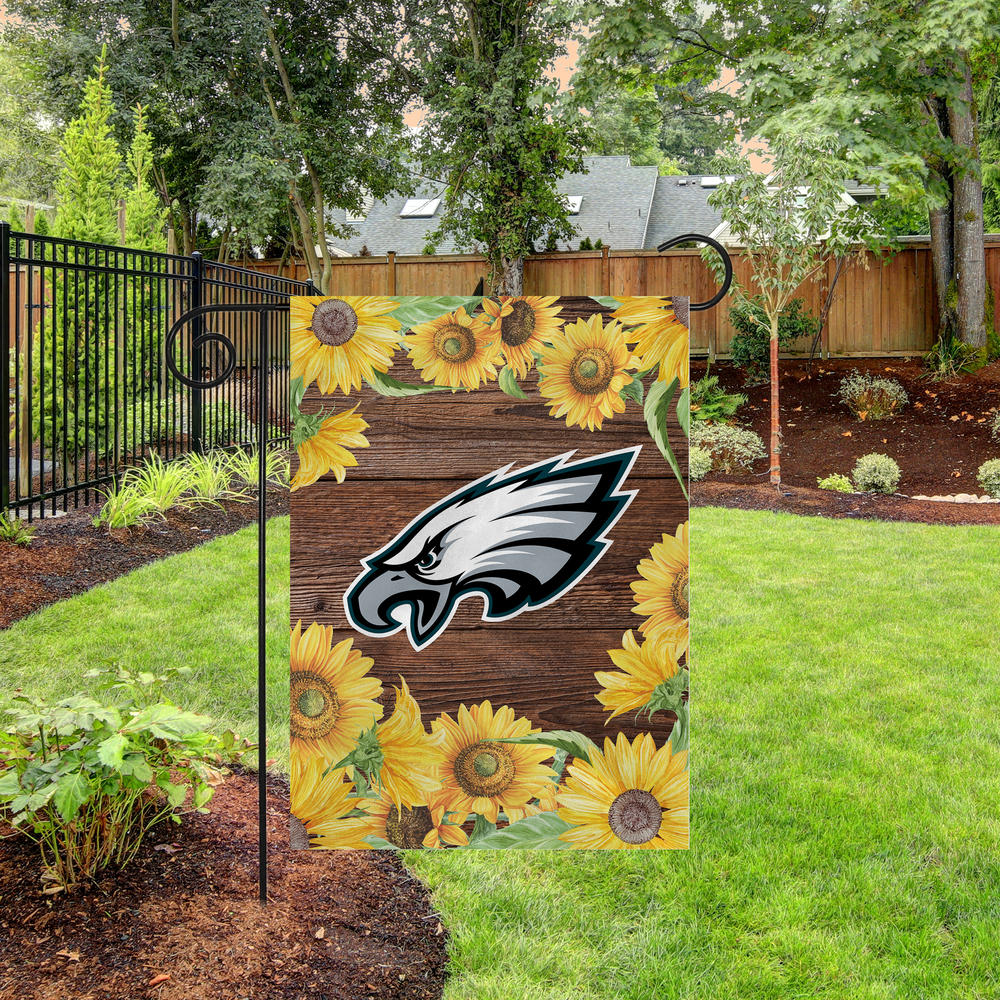 Rico Industries NFL Football Philadelphia Eagles Sunflower Spring Double Sided Garden Flag