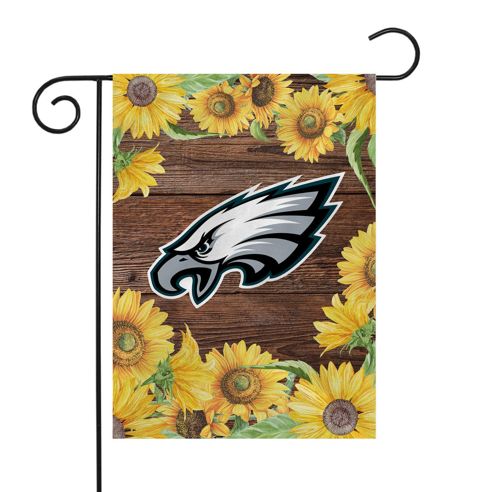 Rico Industries NFL Football Philadelphia Eagles Sunflower Spring Double Sided Garden Flag