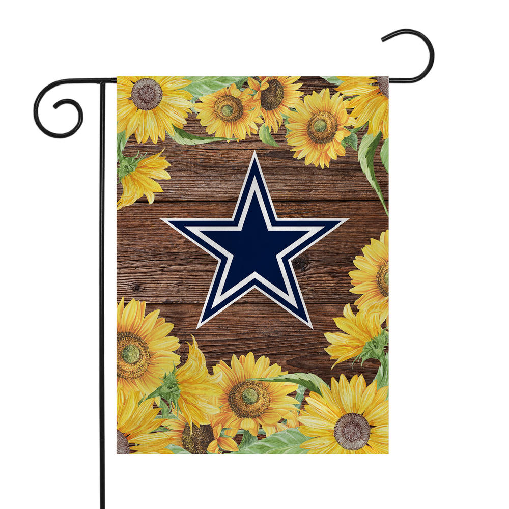 Rico Industries NFL Football Dallas Cowboys Sunflower Spring Double Sided Garden Flag
