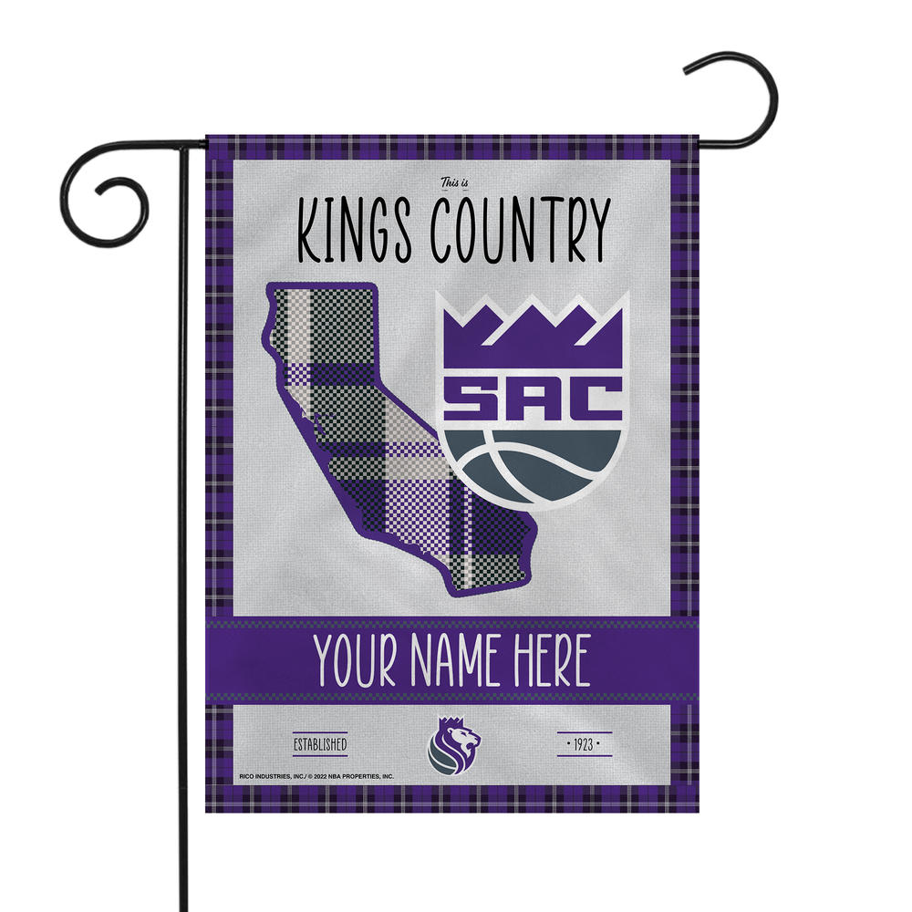 Rico NBA Rico Industries Sacramento Kings This is Kings Country 13" x 18" Garden Flag