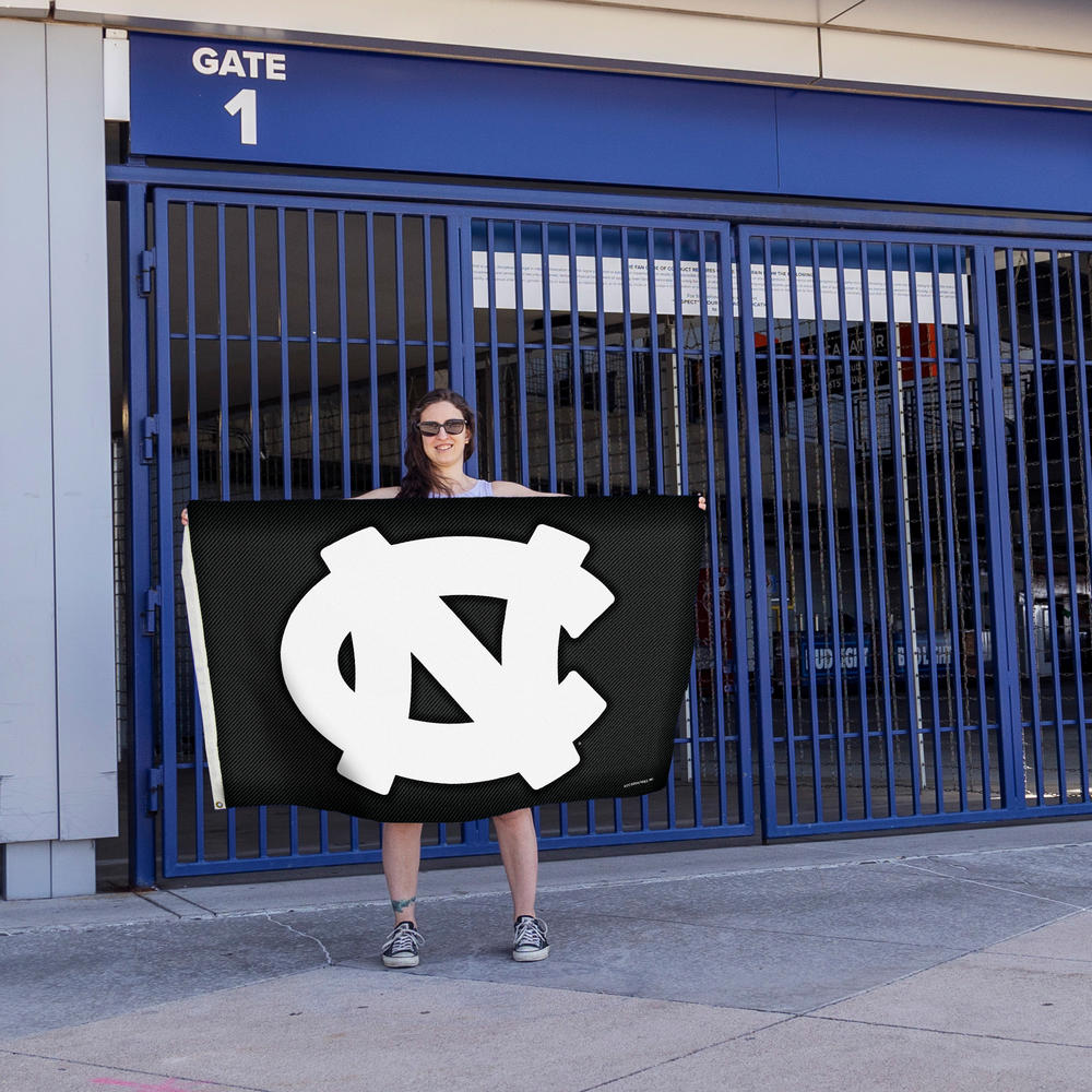 Rico Industries NCAA  North Carolina Tar Heels Carbon Fiber 3' x 5' Banner Flag