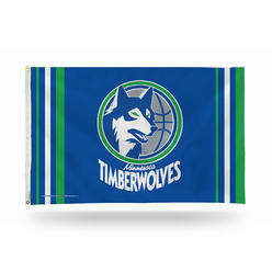 Rico Industries NBA Basketball Minnesota Timberwolves Retro 3' x 5' Banner Flag