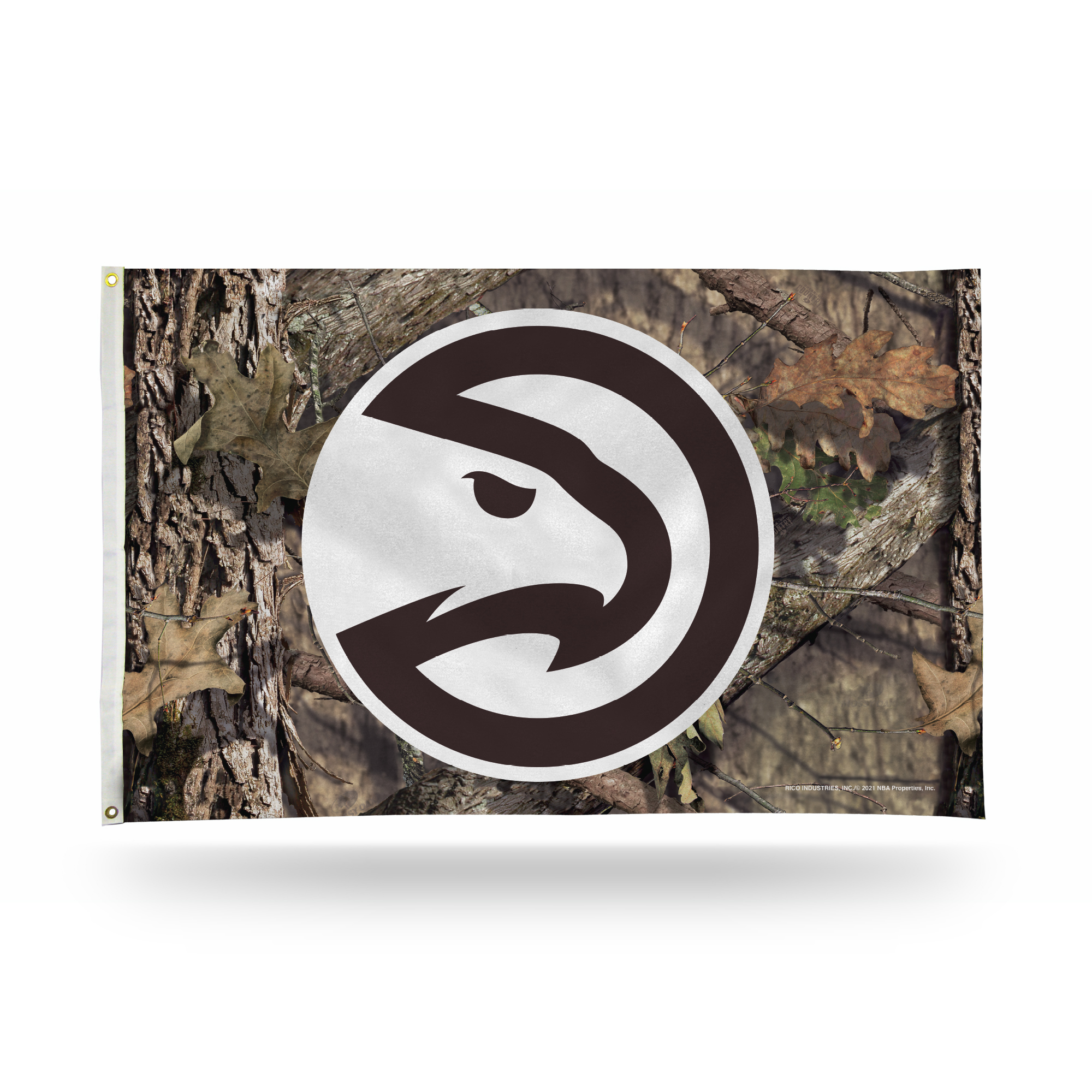 Rico Industries NBA Basketball Atlanta Hawks Mossy Oak 3' x 5' Banner Flag