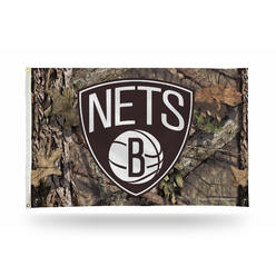 Rico Industries NBA Basketball Brooklyn Nets Mossy Oak 3' x 5' Banner Flag