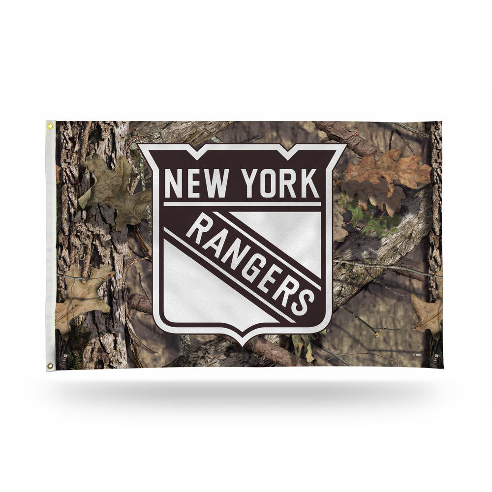 Rico Industries NHL Hockey New York Rangers Mossy Oak 3' x 5' Banner Flag