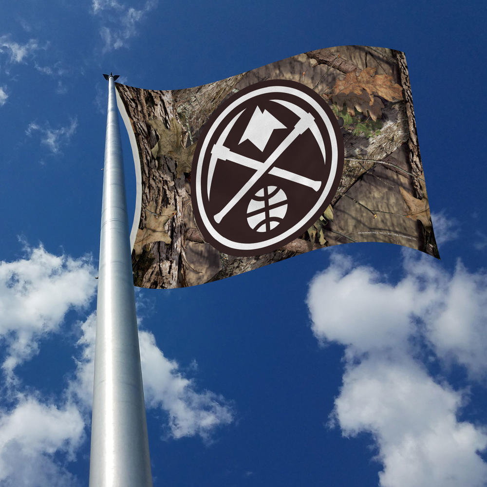 Rico Industries NBA Basketball Denver Nuggets Mossy Oak 3' x 5' Banner Flag
