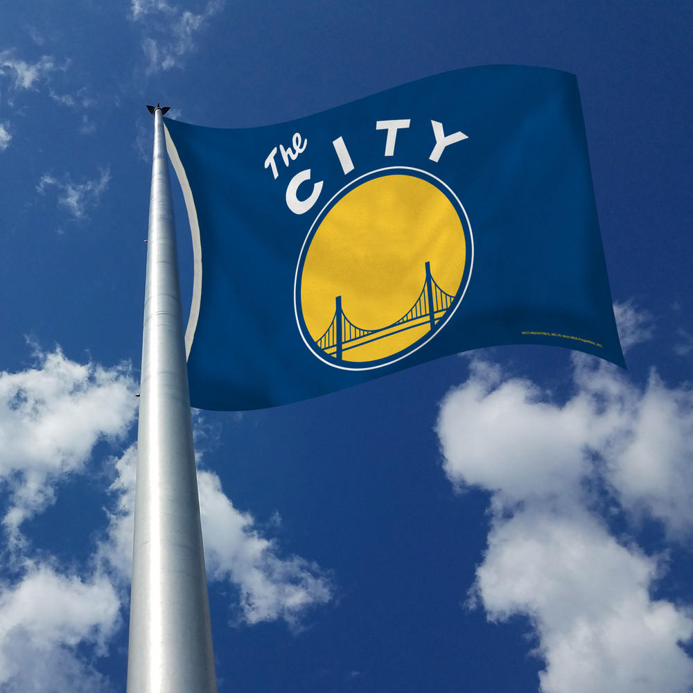 Rico Industries NBA Basketball Golden State Warriors The City - Blue 3' x 5' Banner Flag