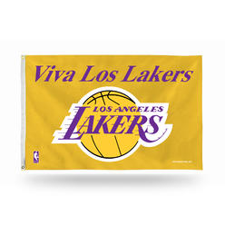 Rico NBA Rico Industries Los Angeles Lakers Yellow 3' x 5' Banner Flag