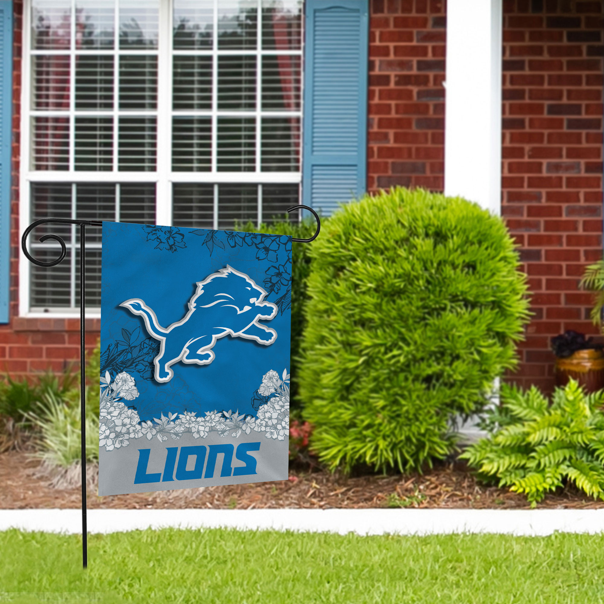 Rico Industries NFL Football Detroit Lions Primary Double Sided Garden Flag