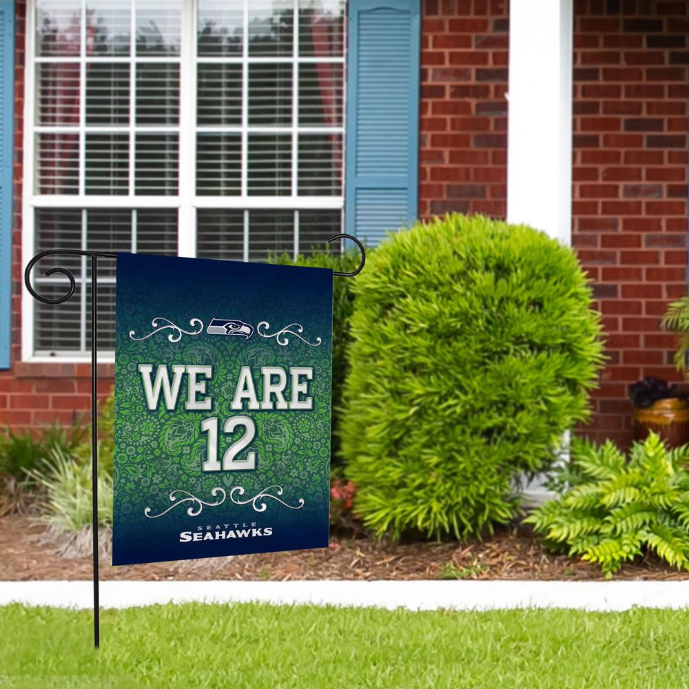 Rico Industries NFL Football Seattle Seahawks We Are 12 Double Sided Garden Flag