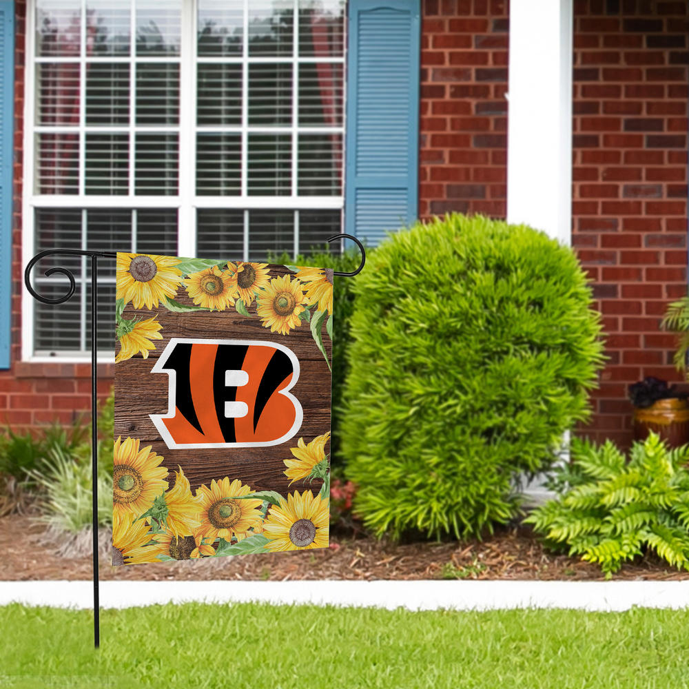 Rico Industries NFL Football Cincinnati Bengals Sunflower Spring Double Sided Garden Flag