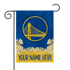 Rico Industries NBA Basketball Golden State Warriors  Personalized Garden Flag